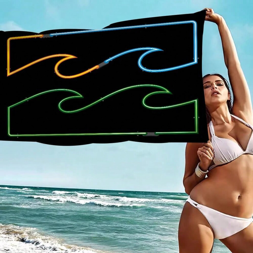 (z10, Polyester 50x100cm) Laumango Billabongs Beach Towel Colorful Bath Towels for Girl Microfiber Quick Dry Custom Sand Free Beach Yoga Spa Gym Pool-image-OPC-PHC8XGH-NEW