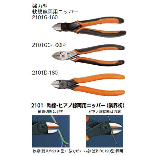 Bahco Bahco BAH2101G-160 Ergo Side Cutting Pliers 2