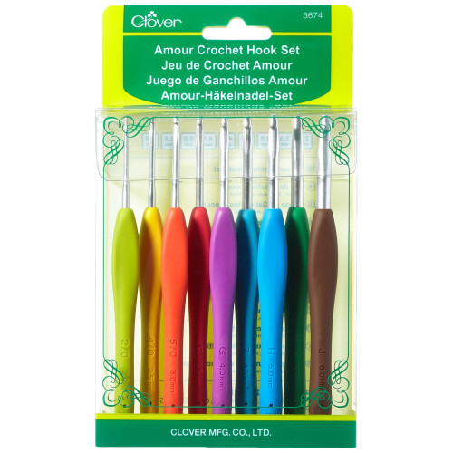 clover 3674 Amour Crochet Hook Set, 1 1
