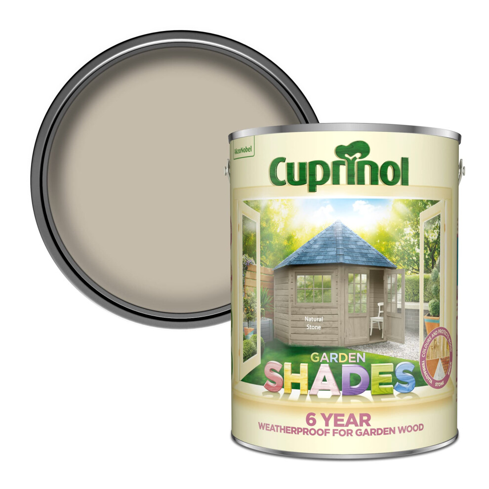 Cuprinol CUPGSNS5L 5 Litre Garden Shades Paint - Natural Stone