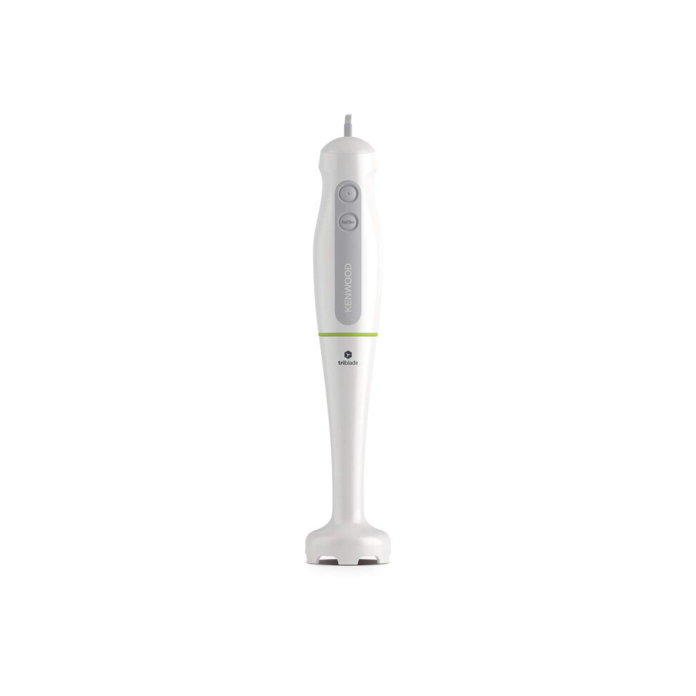 Kenwood Hand Blender, One Speed Mixer with Turbo, Triblend Wand, Anti-splash, 600W, HDP100WG, White