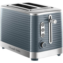 Russell Hobbs Inspire 2 Slice Toaster (Extra wide slots, High lift feature, 6 Browning levels, Frozen/Cancel/Reheat function with Blue LED