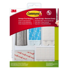 Command Fixing Kit Assorted, For Hanging Picture Frames, Posters and Light Objects - Damage Free, White