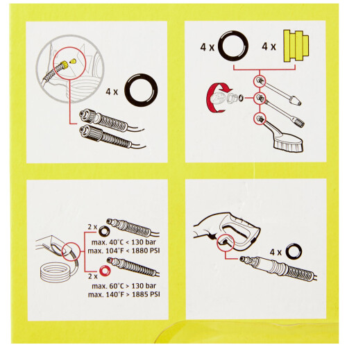Kärcher K?rcher KAER5 2.640-729.0 O-Ring Set, Black 2
