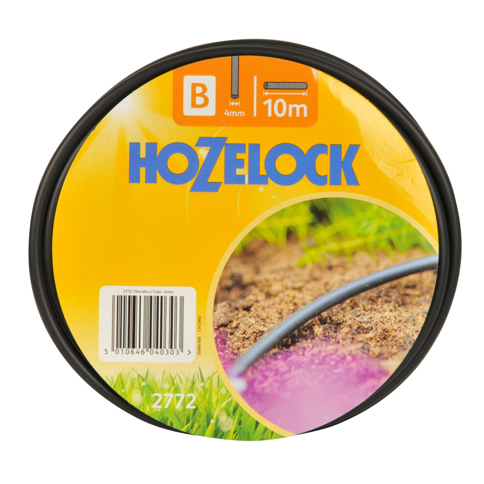 HOZELOCK - Micro Irrigation Hose ? 4mm 10 m: Highly Flexible, UV-resistant, Carries Water to Drippers/sprinklers, Can be Buried [2772P0000]