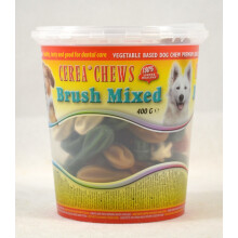 Antos Cerea Brush Mixed Dental Care 02ATBT: Mini Vegetable Toothbrush Dog Treats for Natural Dental Health