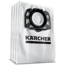 K?rcher Original Fleece Filter Bag KFI 487: 4 pieces, 2-ply, extremely tear-resistant and robust, custom-fit for K?rcher Wet and Dry Vacuum Cleaners,