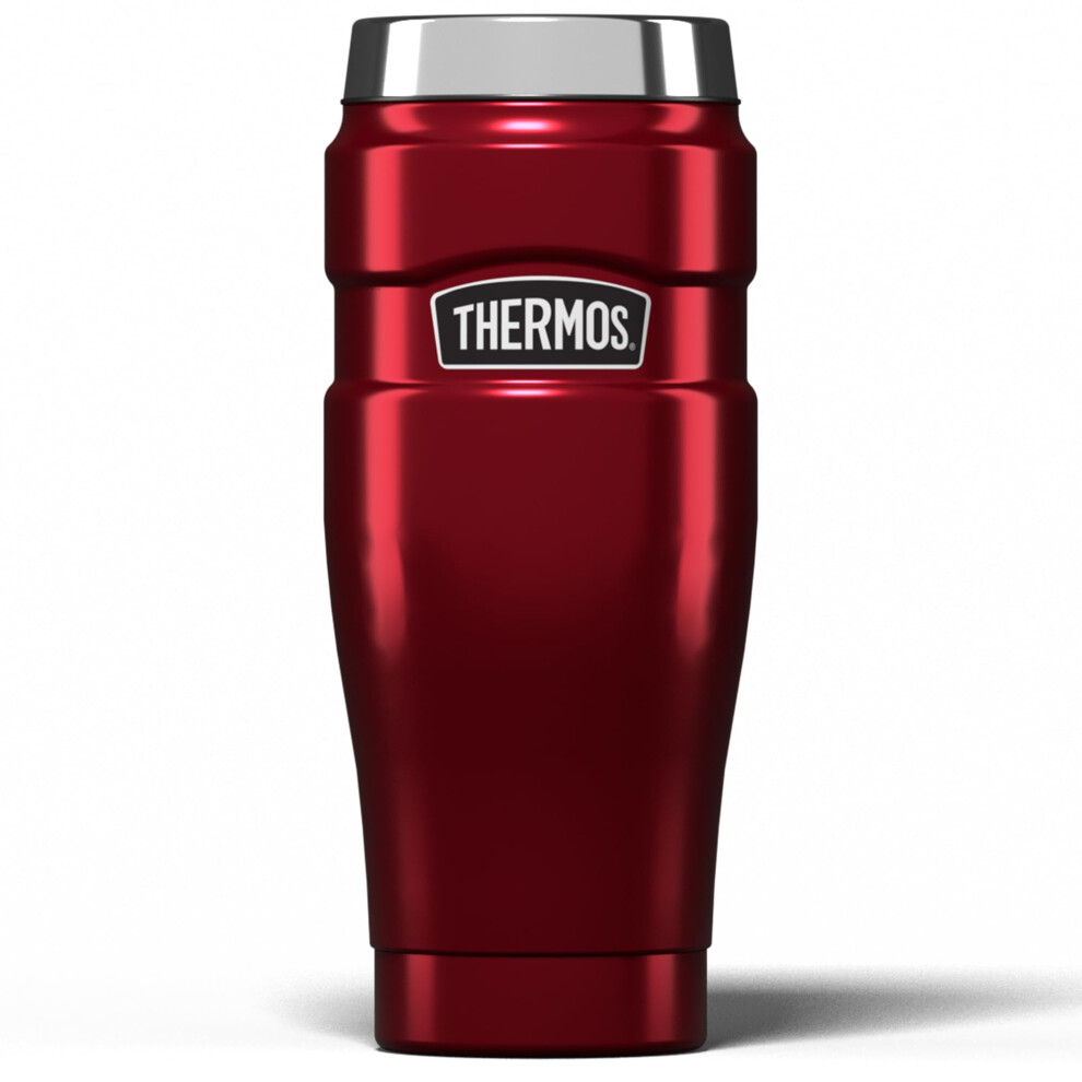 Thermos Stainless King Travel Tumbler & Multi- Purpose Flask- 470ml Insulated Hot & Cold Water Bottle for Daily Commute & Weekend Adventures - Sleek