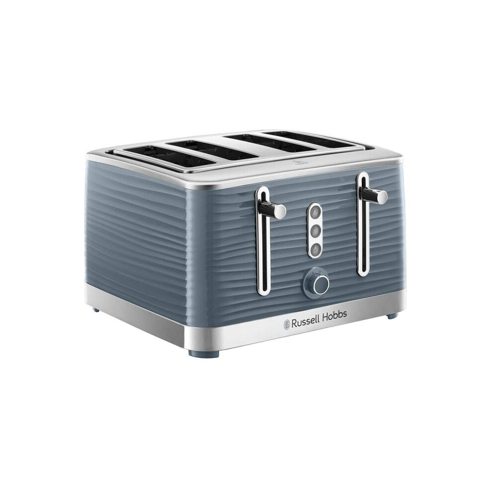Russell Hobbs Inspire 4 Slice Toaster (Extra wide slots, High lift feature, 6 Browning levels, Frozen/Cancel/Reheat function with Blue LED