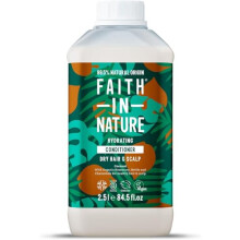 Faith In Nature Organic Coconut Conditioner, Hydrating for Dry Hair & Scalp, Vegan & Cruelty Free, No SLS, Silicones or Parabens, 2.5L Refill