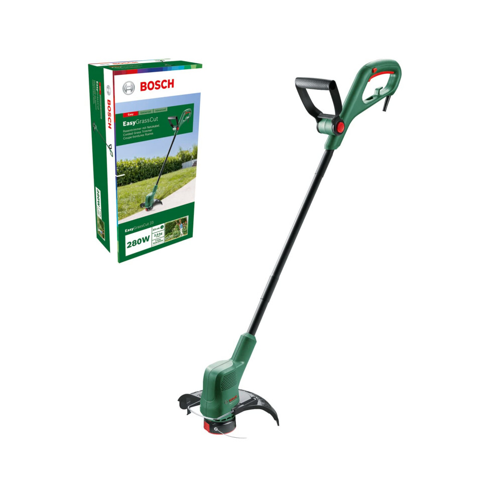 Bosch Electric Grass Trimmer Easygrasscut 23 (280 Watt, Cutting Diameter 23 Cm, In Carton Packaging)
