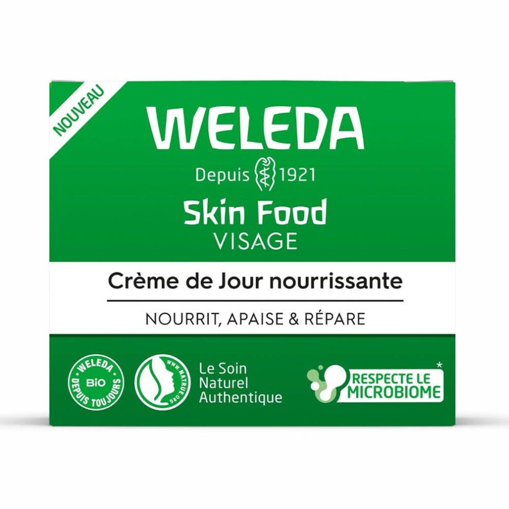 Weleda Skin Food Face Day Cream, Face Moisturiser for Dry Skin, Moisturising Cream For Men & Women, 100% Certified Natural, Organic, Dermatologically