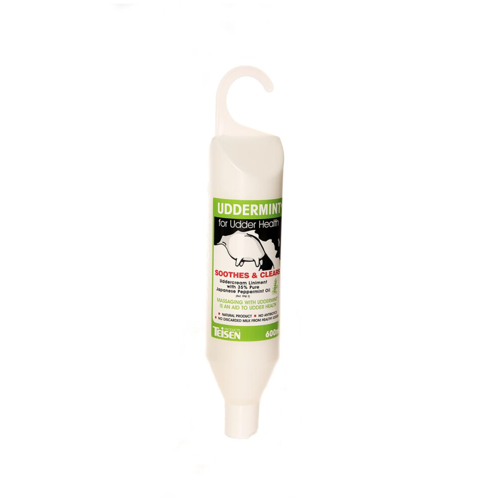 Teisen Products Teisen Uddermint - 600Ml Body Lubricant, Mint Scent, Farmers Animal Husbandry