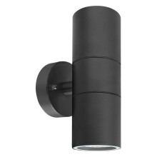 Long Life Lamp Company Black Stainless Steel Double Wall Light IP65 Up Down Outdoor Wall Light ZLC035B