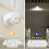 Auraglow Battery Operated Motion Activated PIR Sensor Removable Cordless LED Security Light (White, without Batteries) 4