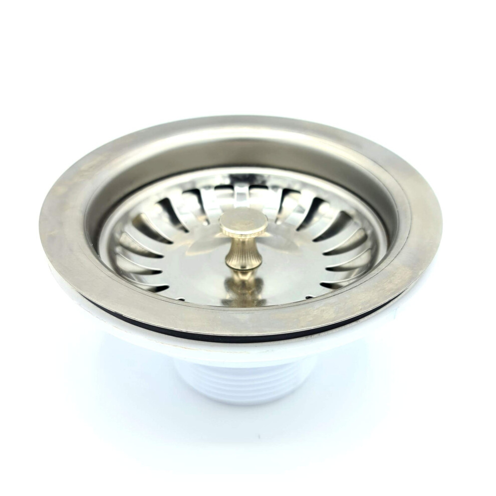 115Mm Stainless Steel Strainer Basket For Kitchen Sink Basin Drain Waste Trap 5051220329612