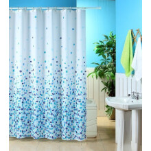 2 ur door - Shower Bath Curtain Mould and Mildew Proof Resistant Standard Size 180 x 180 cm / 71 x 71 Inch | Made Of 100% Polyester Blue Mosaic