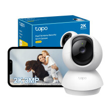 Tapo C210 2K 3MP Pan/Tilt Indoor Camera House Security Camera, WiFi Camera, No Monthly Fee, AI Detection, Dog Puppy Camera, Baby Camera Monitor, 360?