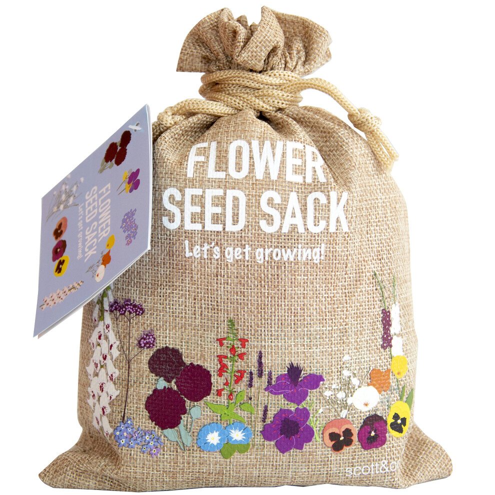 Scott&Co. Flower Seed Variety Pack - 30 Different Varieties Of Flower Seeds To Grow Your Own. Butterfly And Bee Attracting, Grow Indoor And Outdoor.
