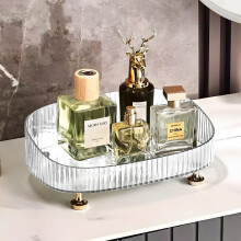 Sayudar Makeup Perfume Organiser, Thick Material Perfume Tray Bathroom Dressing Tray Desktop Storage Tray Bathroom Storage Tray, Suitable for Bedroom