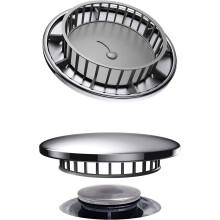 Tub Flo Stainless Steel Hair Catcher for Shower, Tub, and Sink Drains - No Installation Required