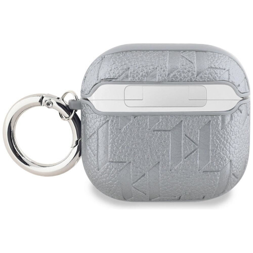Karl Lagerfeld Monogram Choupette Head Case for AirPods 4 Silver - KLA4PGCHPS 1