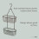 simplywire ? 2 Tier Hanging Shower Caddy ? Rust Resistant ? Black 2