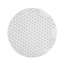 Circle Shower Mat,Round Non-slip Bathroom Mat With Suction Cup Smooth Surface,Comfortable Massage Function,Children's Blue Shower Mat, With Drain Hole