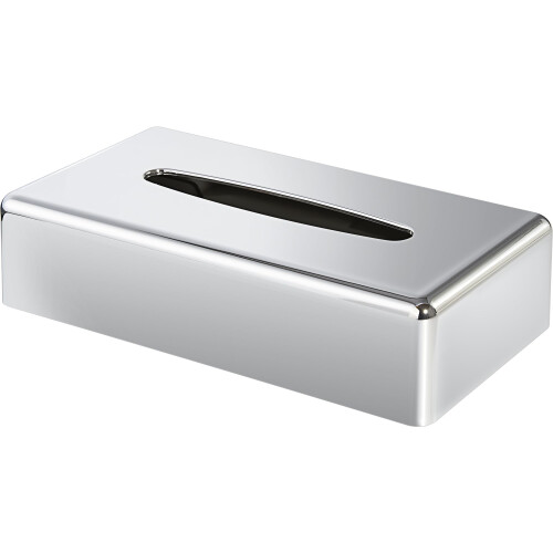 Corby Devon Chrome Rectangle Tissue Box Cover