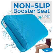 STAR SPLASH Hot Tub Booster Seat, 15 x 12 x 5 Inches - Hot Tub Pillow with Non-Slip Micro Dot Bottom and 6 Weighted Sections - Quick Dry Bath