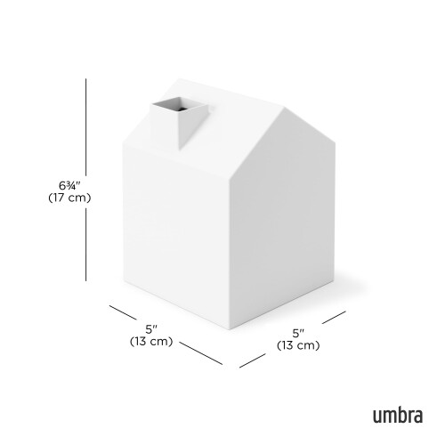 Umbra Umbra Casa Tissue Box Cover, White 2