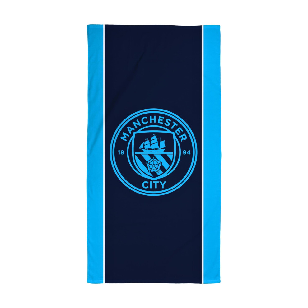 Character World Official Manchester City FC Towel | Super Soft Feel, Badge Football Club Design | Perfect The Home, Bath, Beach & Swimming Pool | One-image-OPC-PHC9F6Q-NEW
