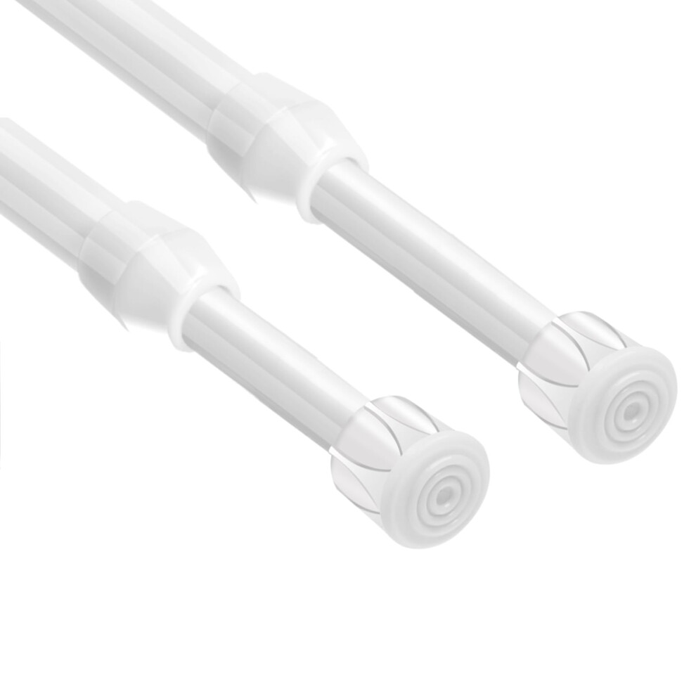 Vista 60-110cm Extendable Curtain Poles No Drilling Shower Curtain Pole Spring Tension Rods for Eyelet Curtains, DIY Projects for Kitchen, Bathroom,-image-OPC-PHC9G72-NEW
