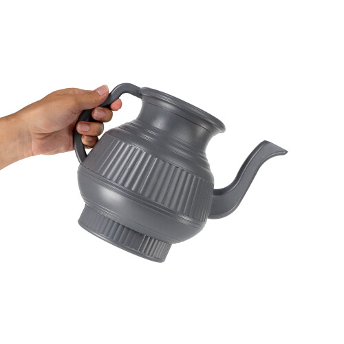 Mayaka786 Lota Bodna Toilet Wash Jug - 2.25L, Lightweight Grey HDPE Plastic, Eco-friendly