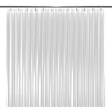 LiBa Clear Shower Curtain Liner, PEVA 8G Waterproof Wet Room Bathroom Heavy Duty Shower Curtain, Anti Mould Mildew Resistant, Washable and Easy Dry,