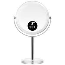 MIYADIVA Makeup Mirror, 30X Magnifying Mirror for Desk, Use for Home and Office, 8 In