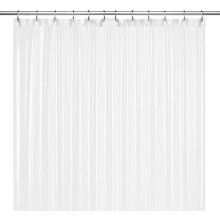 LiBa Frosted Shower Curtain Liner, PEVA 8G Waterproof Wet Room Bathroom Heavy Duty Shower Curtain, Anti Mould Mildew Resistant, Washable and Easy Dry,
