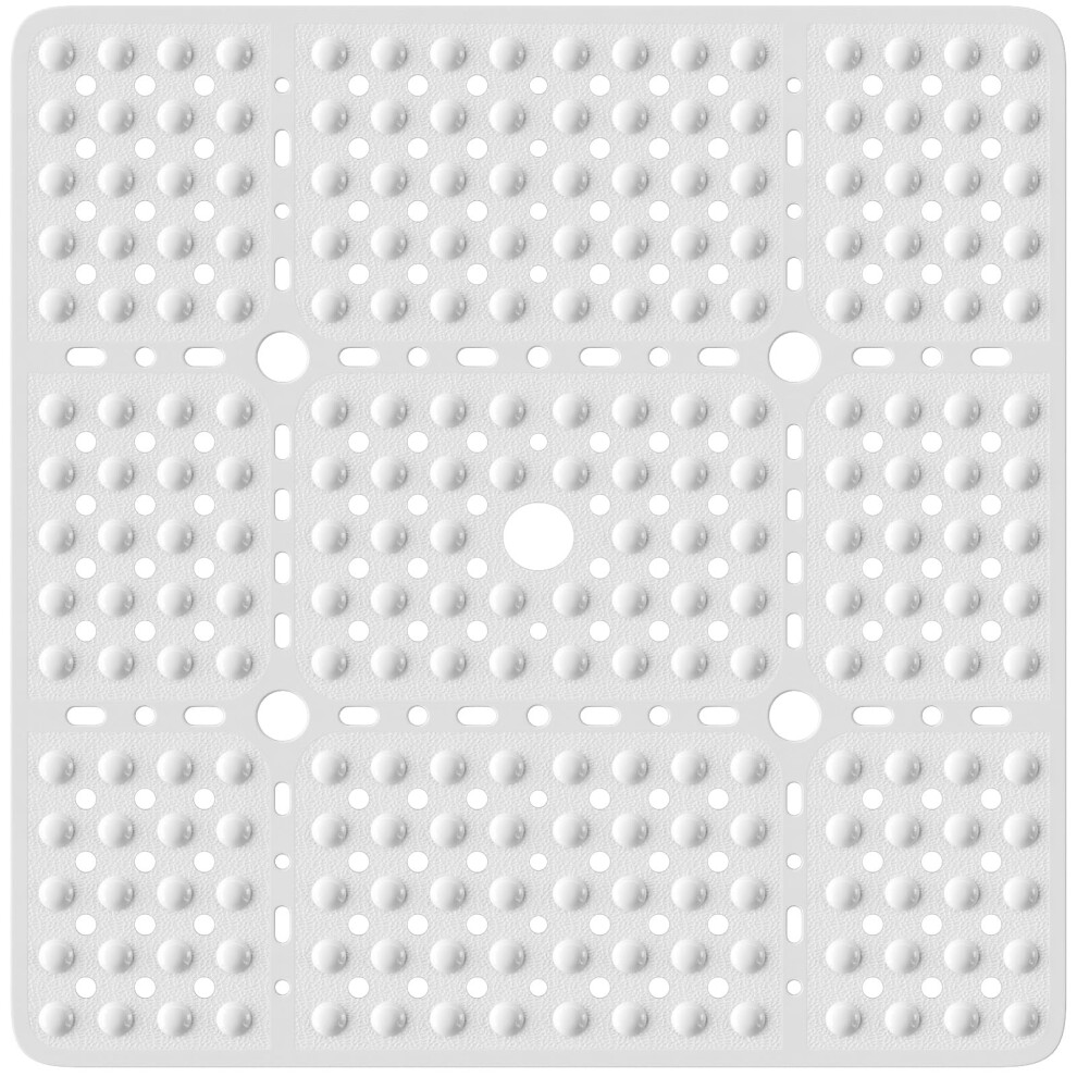 Xiyunte Large Square Shower Mat Non Slip Anti Mould - 70X70cm Extra Large Non Slip Shower Mats For Inside Shower, Anti Slip Shower Mat For Elderly,
