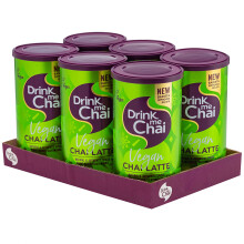 Drink Me Chai Vegan Chai Latte 250g - Just Add Water, Vegan Chai Latte Powder (Pack of 6)