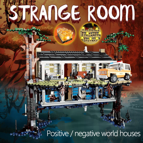 (Paper Instructions) Stranger Things Upside 75810 Building Kit | Upside Stranger Things set - Blocks