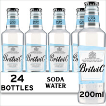Britvic Refreshing Soda Water - Carbonated Drink - Pack of 24 x 200ml