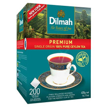 Dilmah Tea Bags | Premium Single Origin, 100% Pure Ceylon Tea, 200 Tea Bags, No Additives, Ethically Grown & Packed in Sri Lanka