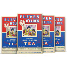 Eleven O'Clock Original Rooibos Tea Bags, 4 x 40 (160 Teabags), Organic, Caffeine-Free, Redbush Tea Bag, Rooibosch, Red Bush Teabags