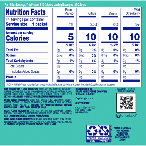 Crystal Light Energizing Variety Pack, 44 ct On-the-Go Packets 1