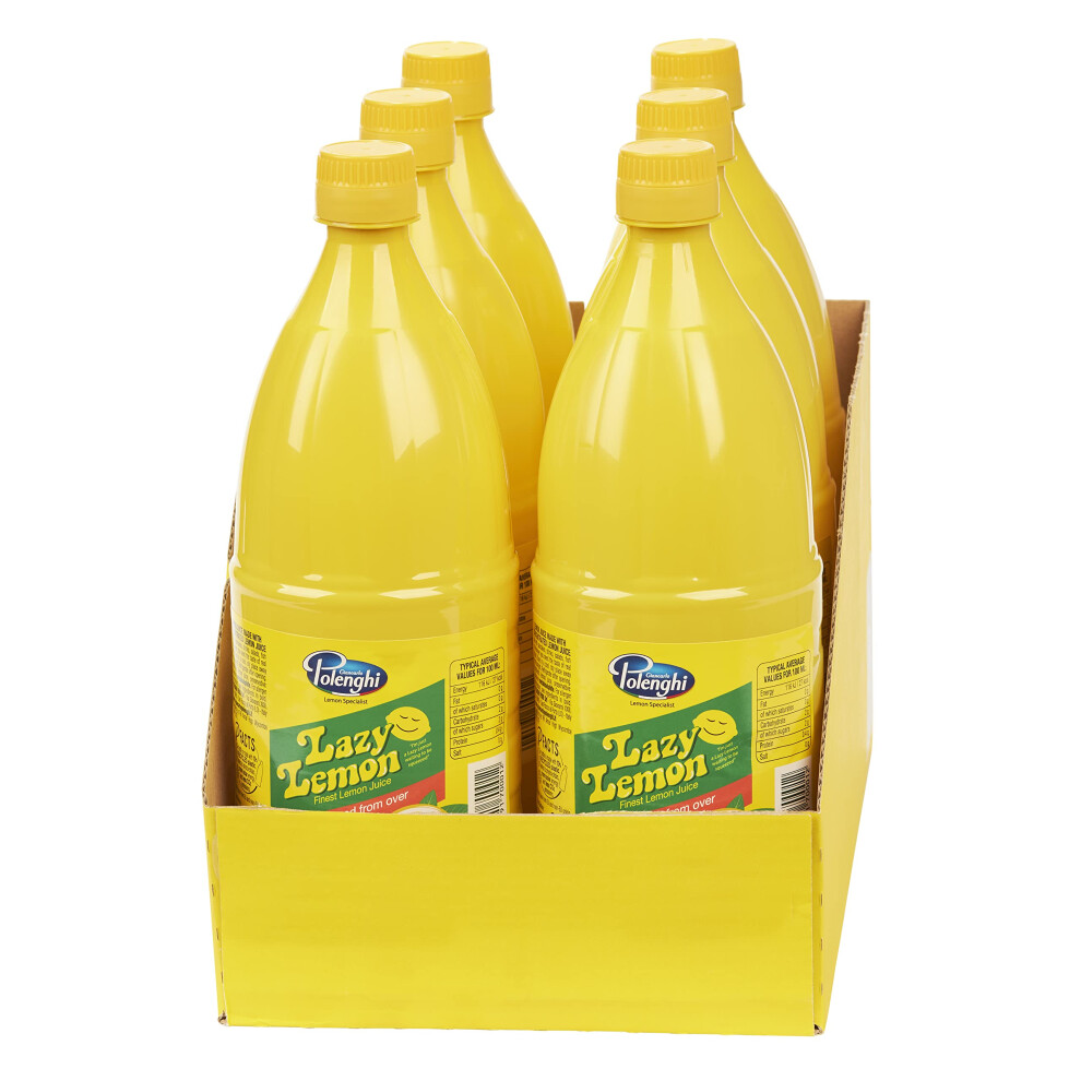 Lazy Lemon Juice 1 Litre (Pack Of 6)