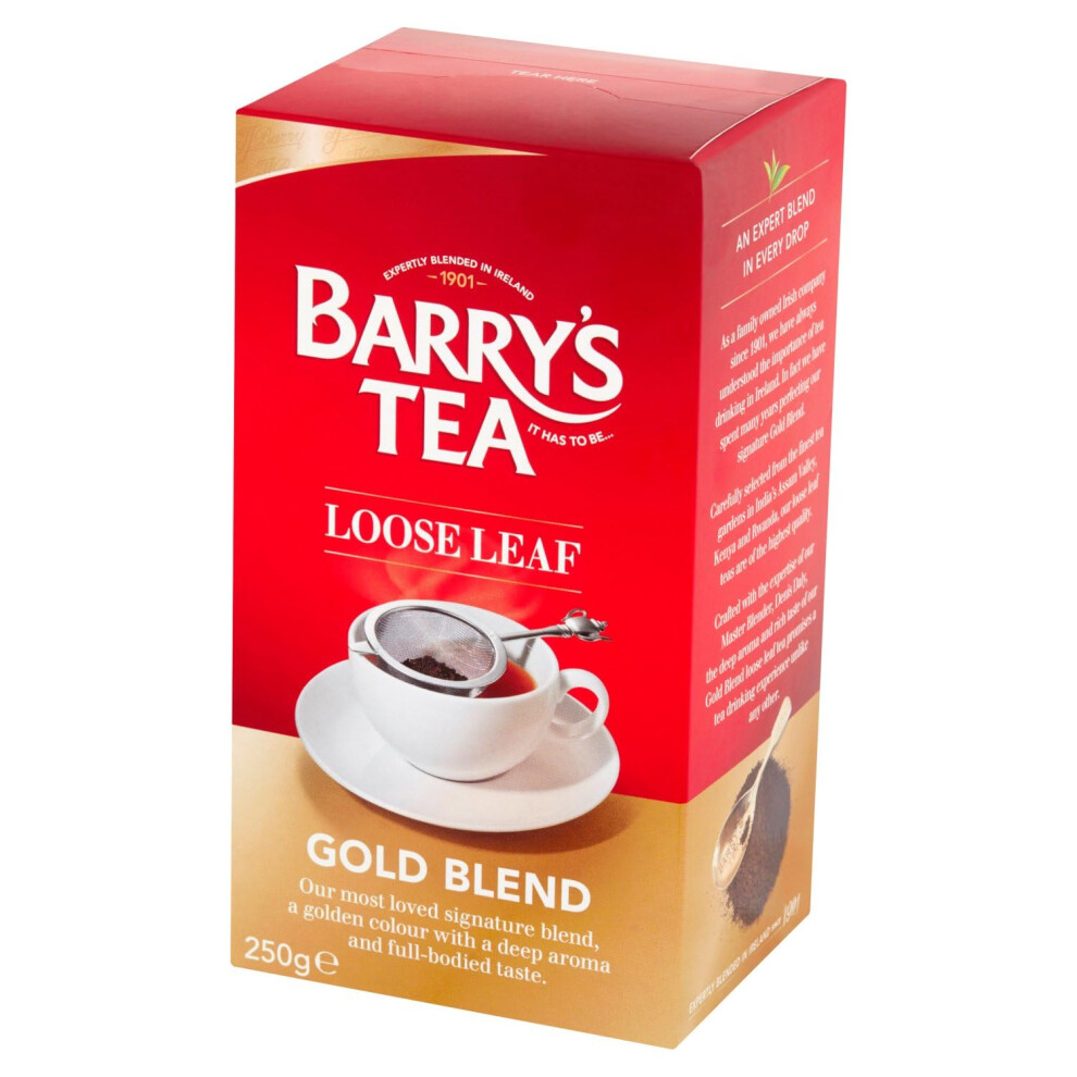 Barry's Tea Gold Blend Loose Leaf (2 Pack 250G) From Ireland