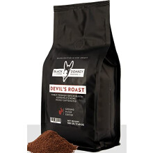DEVIL'S ROAST | Extra-Strong Highly Caffeinated Bold Coffee | 500g Ground Coffee (Filter Coffee) | Robusta Coffee by Black Donkey Coffee Roasters