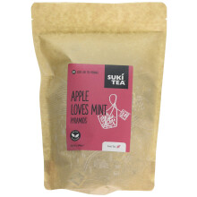 Suki Tea Apple Loves Mint Tea - Pack Of 50 Pyramid Tea Bags - Apple, Papaya, Mint, Rose Bud