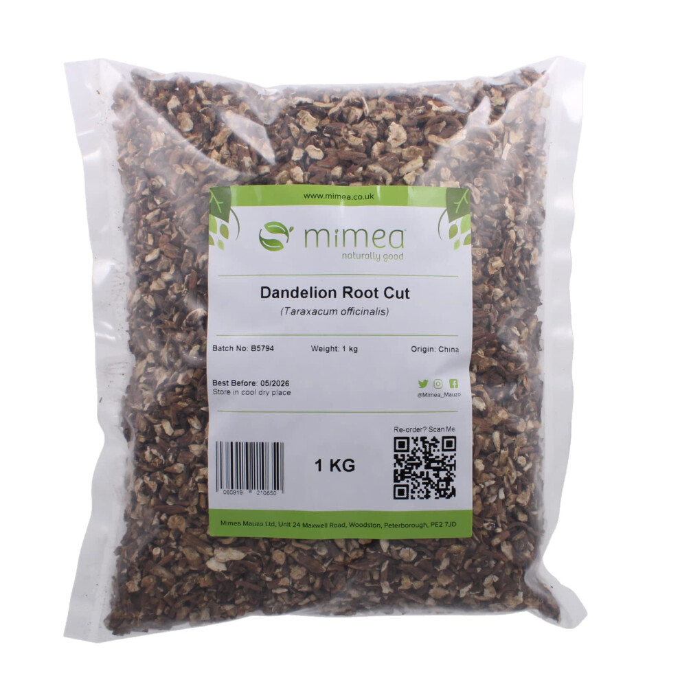 Mimea Yellow/Silver Dandelion Root Cut | 1Kg | Quality Ingredients | Tea Infusion | Natural | No Additives