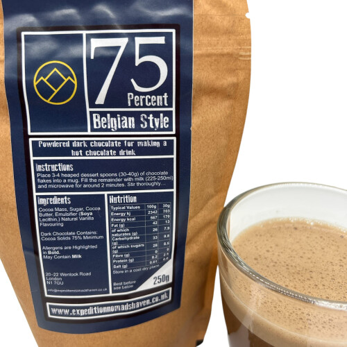 Luxury Hot Chocolate - Real 75% Belgian Chocolate Flakes 2